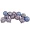 12ct. 3" Glitter & Matte Purple Tone Finial & Glass Ball Christmas Ornaments